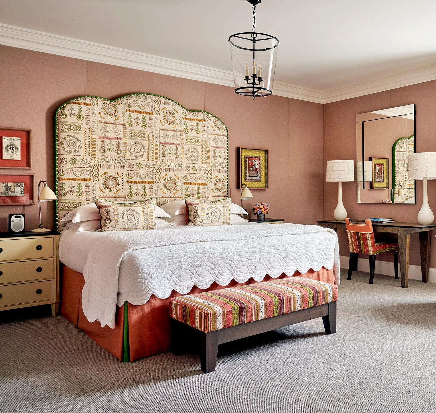 Ruby Headboard - Embroidery Fabric