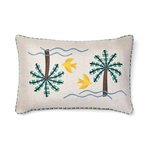 Dove & Palm Cushion