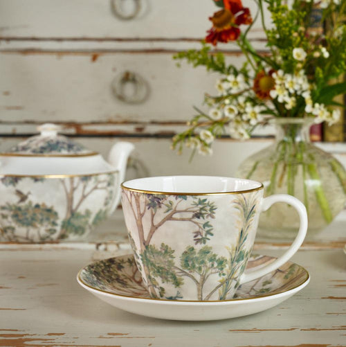 Tall Trees Breakfast Cup and Saucer