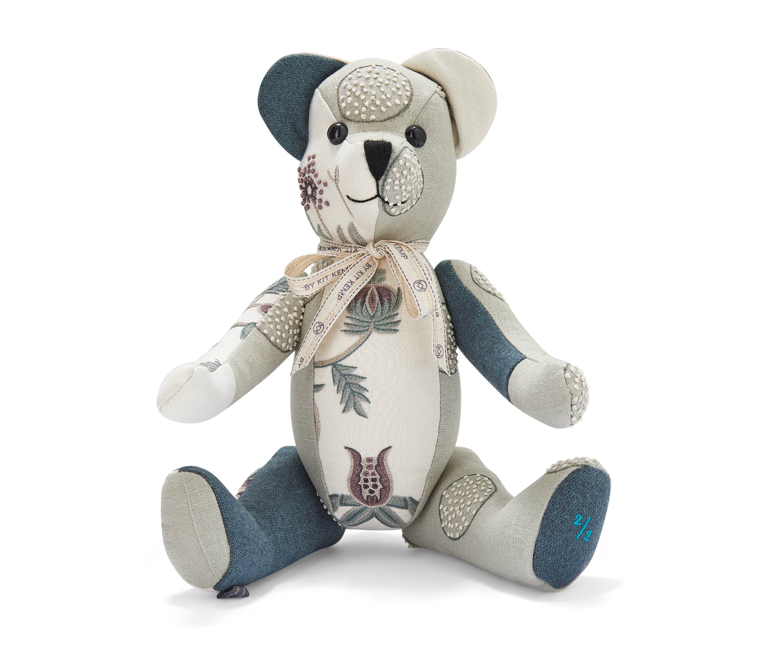 Large Willow Bear Patchwork Animal - Floral Circle (Special Edition)