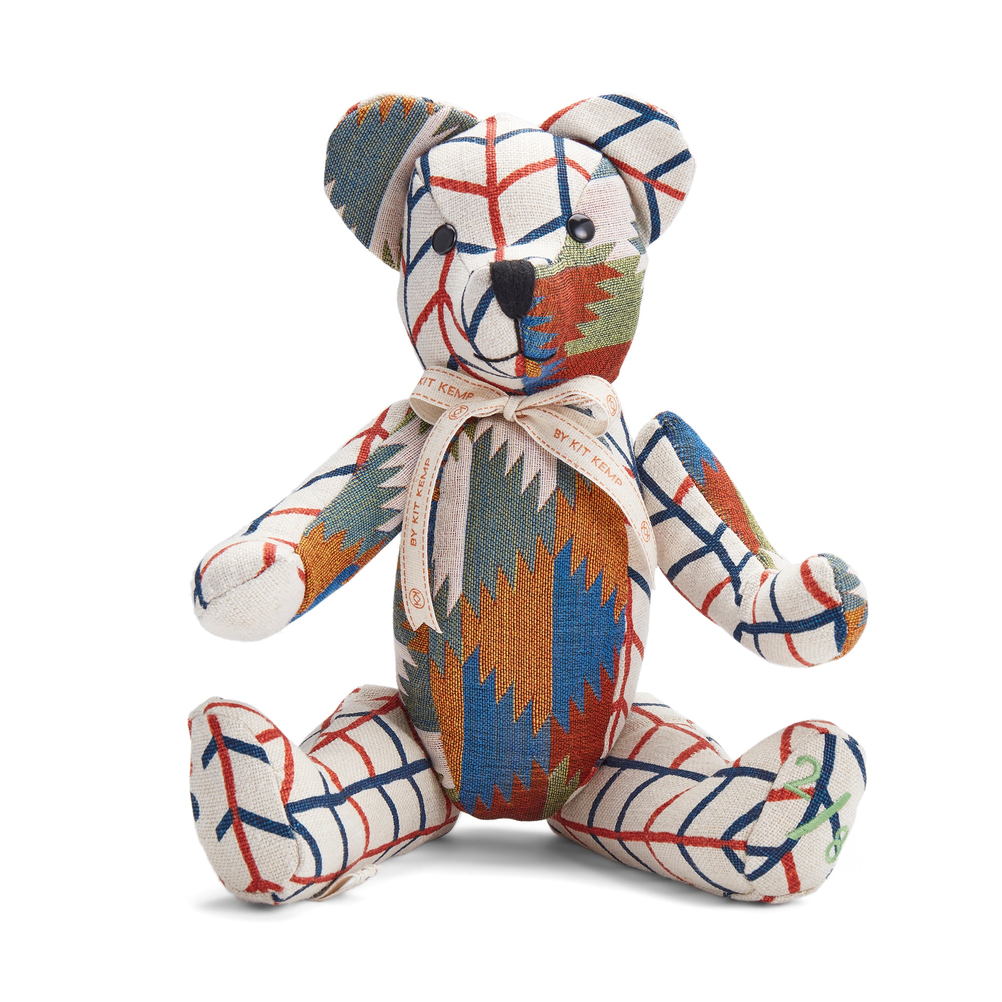 Large Willow Bear Patchwork Animal - Geometric Autumn (Special Edition)