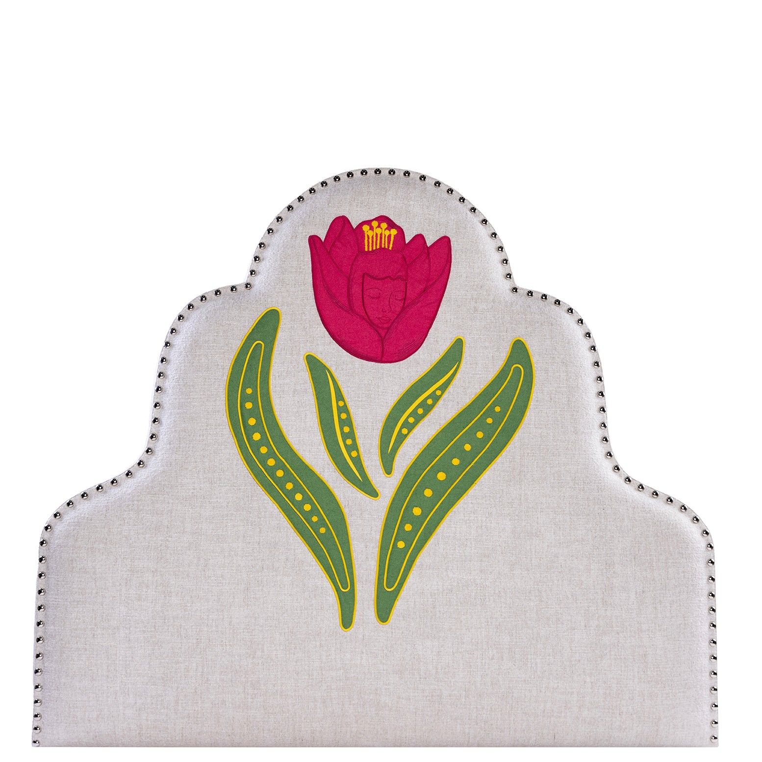 Moonflower Headboard - Bella Blush Tulip