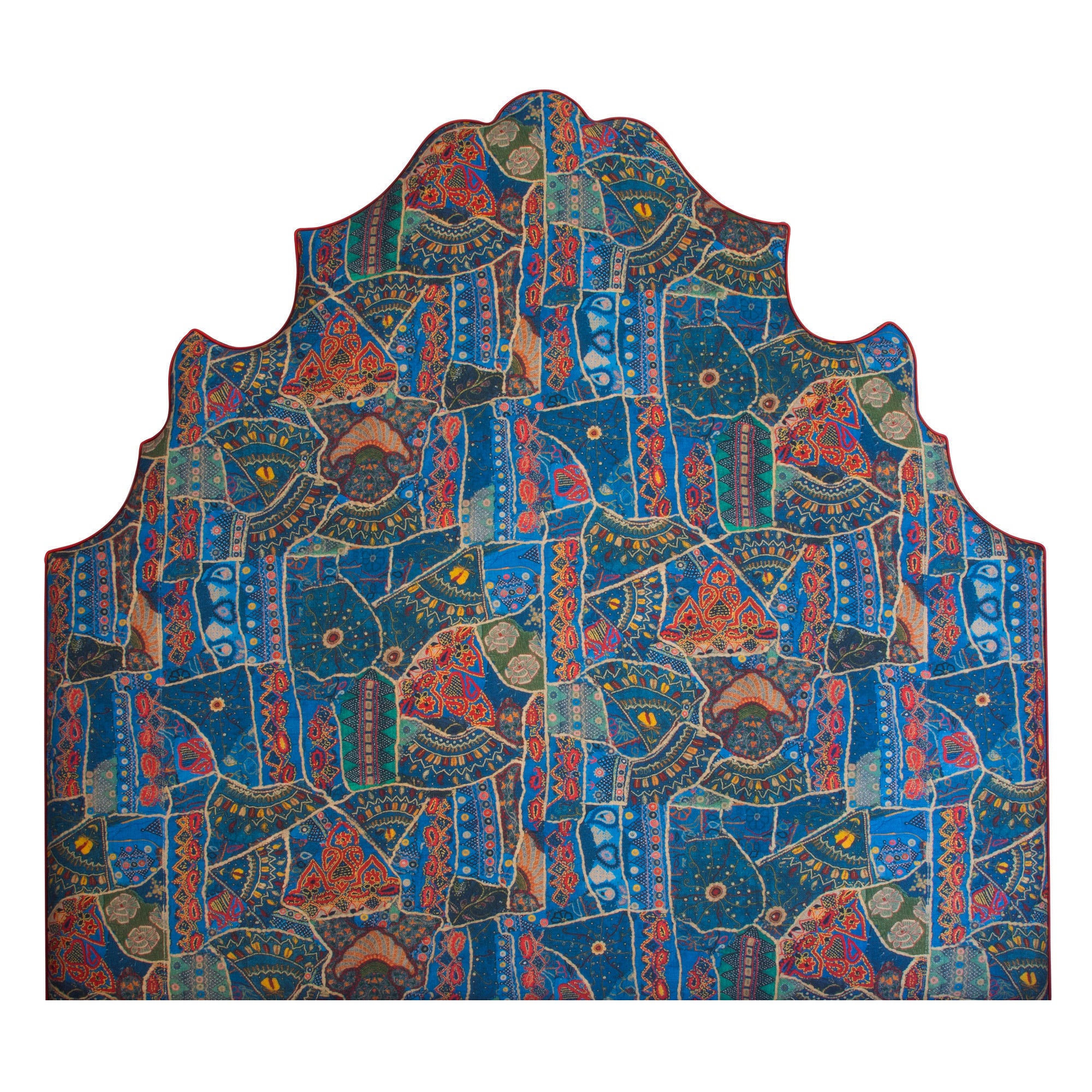 Sam Headboard - Front Row - Jewel Blue