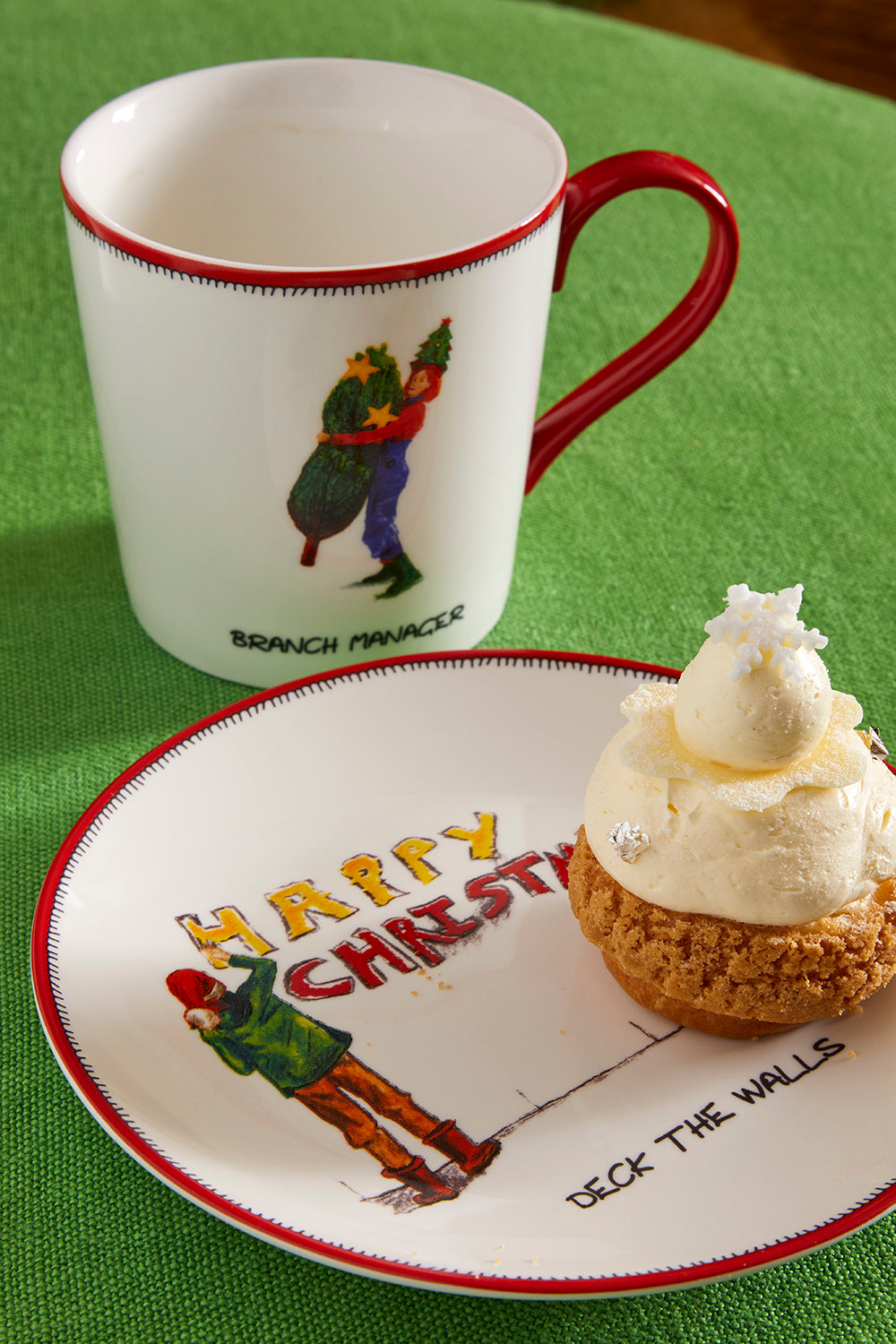 Doodles Christmas Tidbit Plates