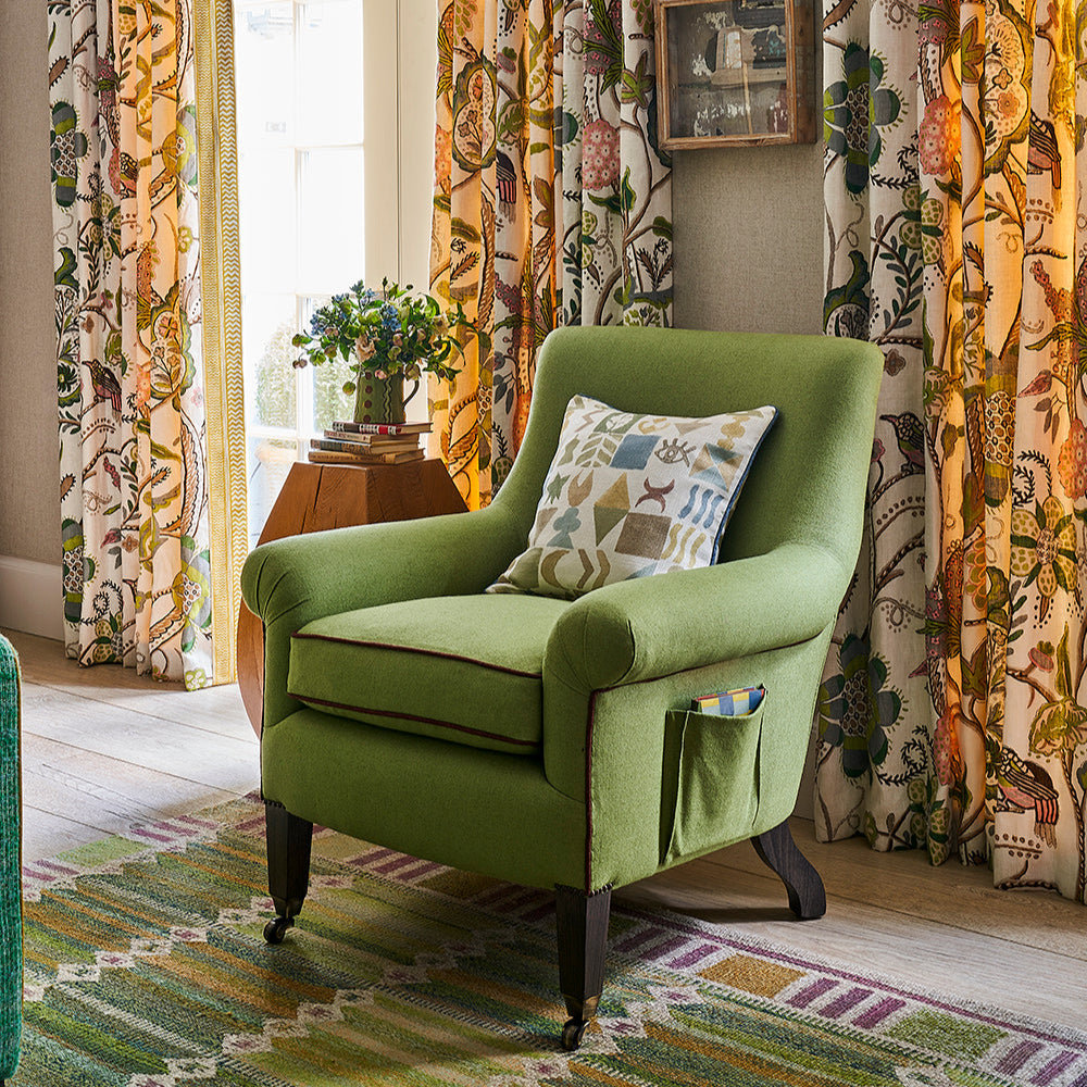 Potato Print Sage Cushion