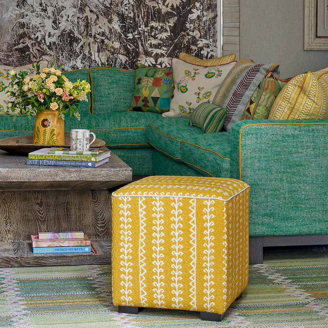 Cube Stool - Little Weed Lemon