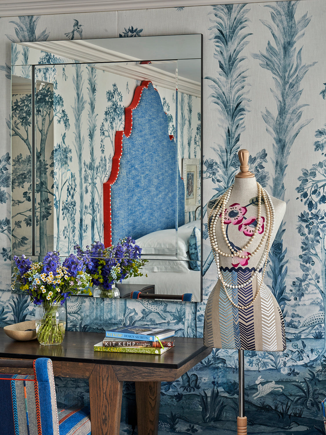 Blue Flower Power Mannequin