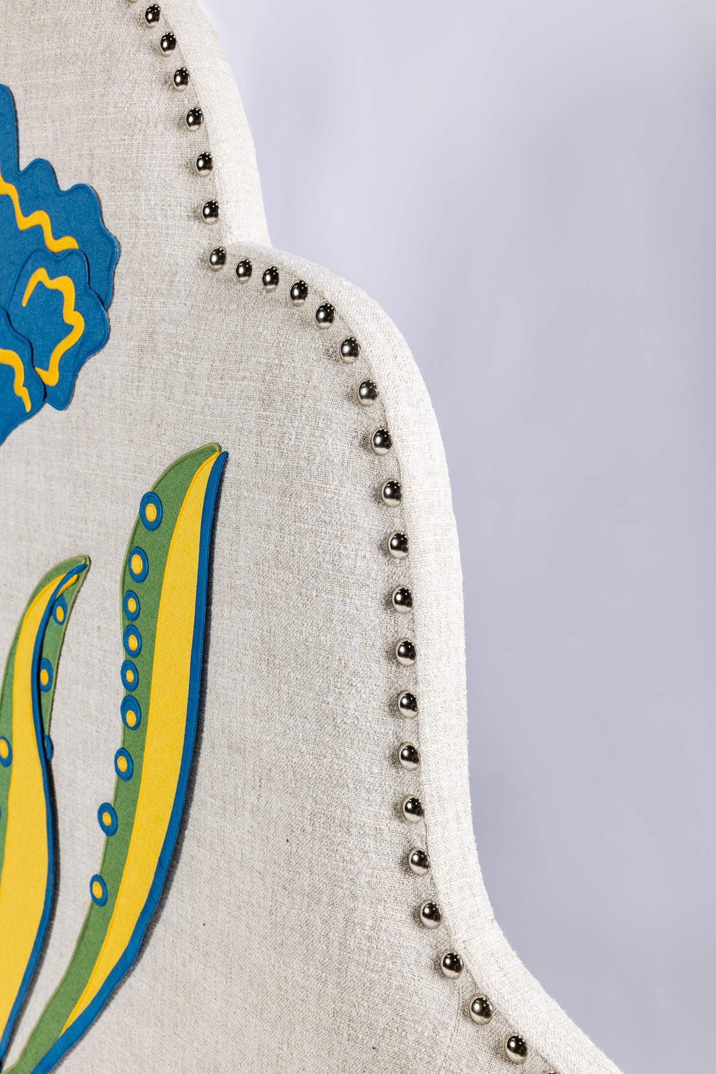Moonflower Headboard - Blue Primrose