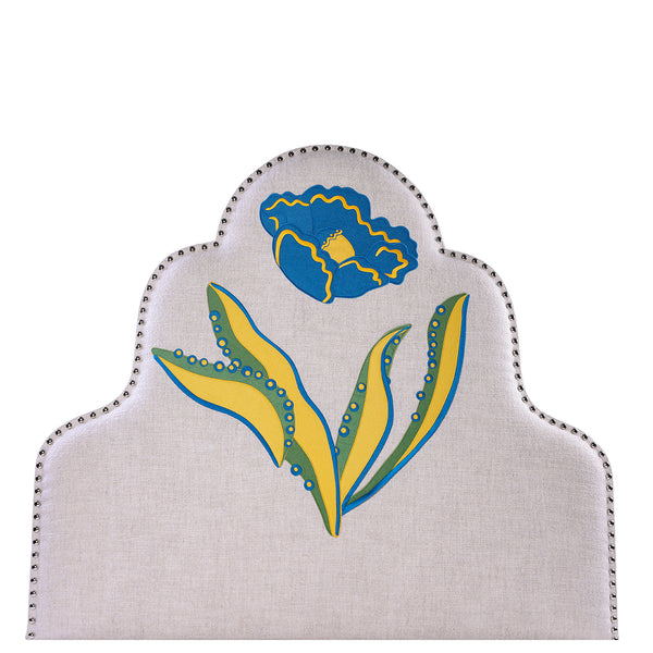 Moonflower Headboard - Blue Primrose