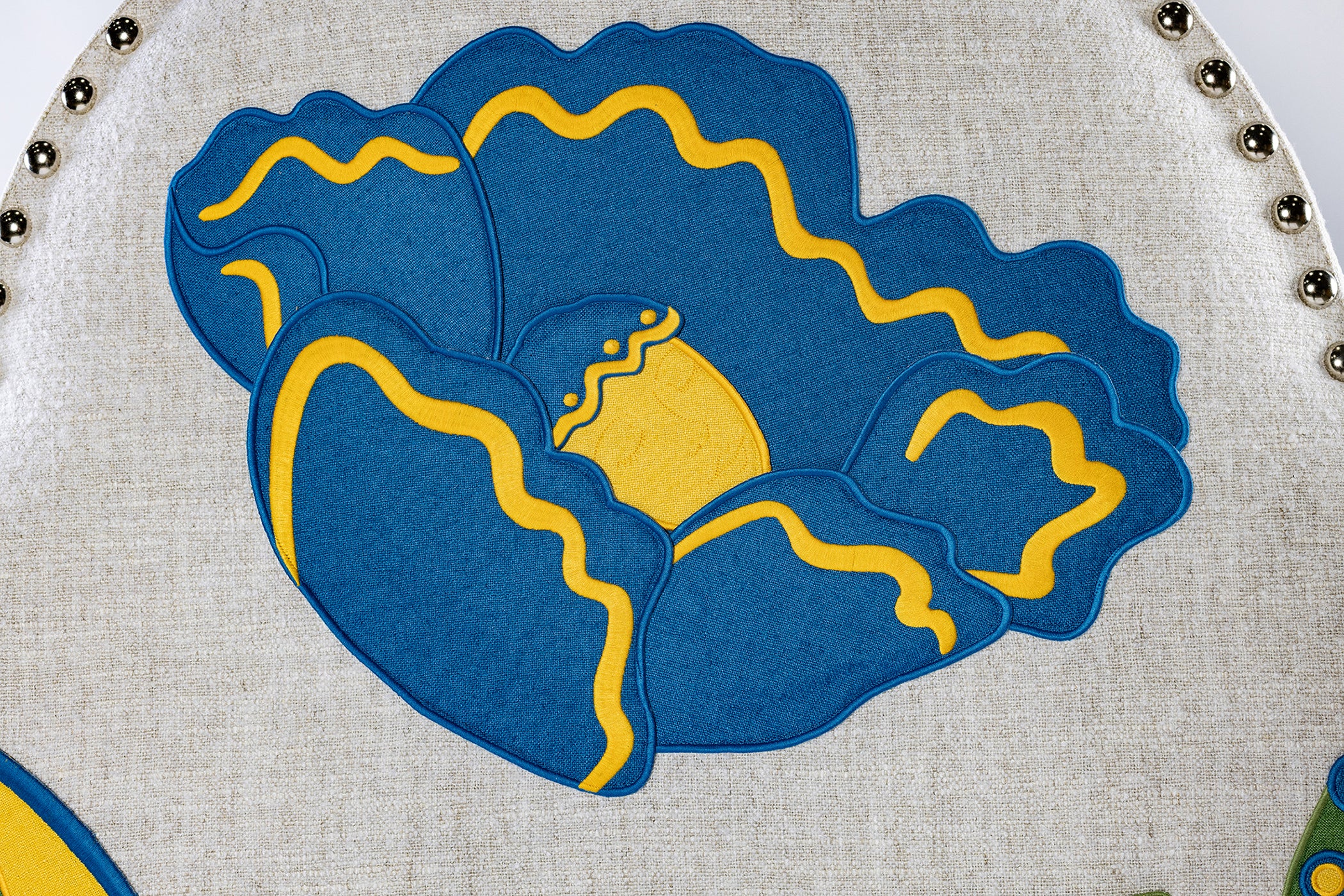Moonflower Headboard - Blue Primrose