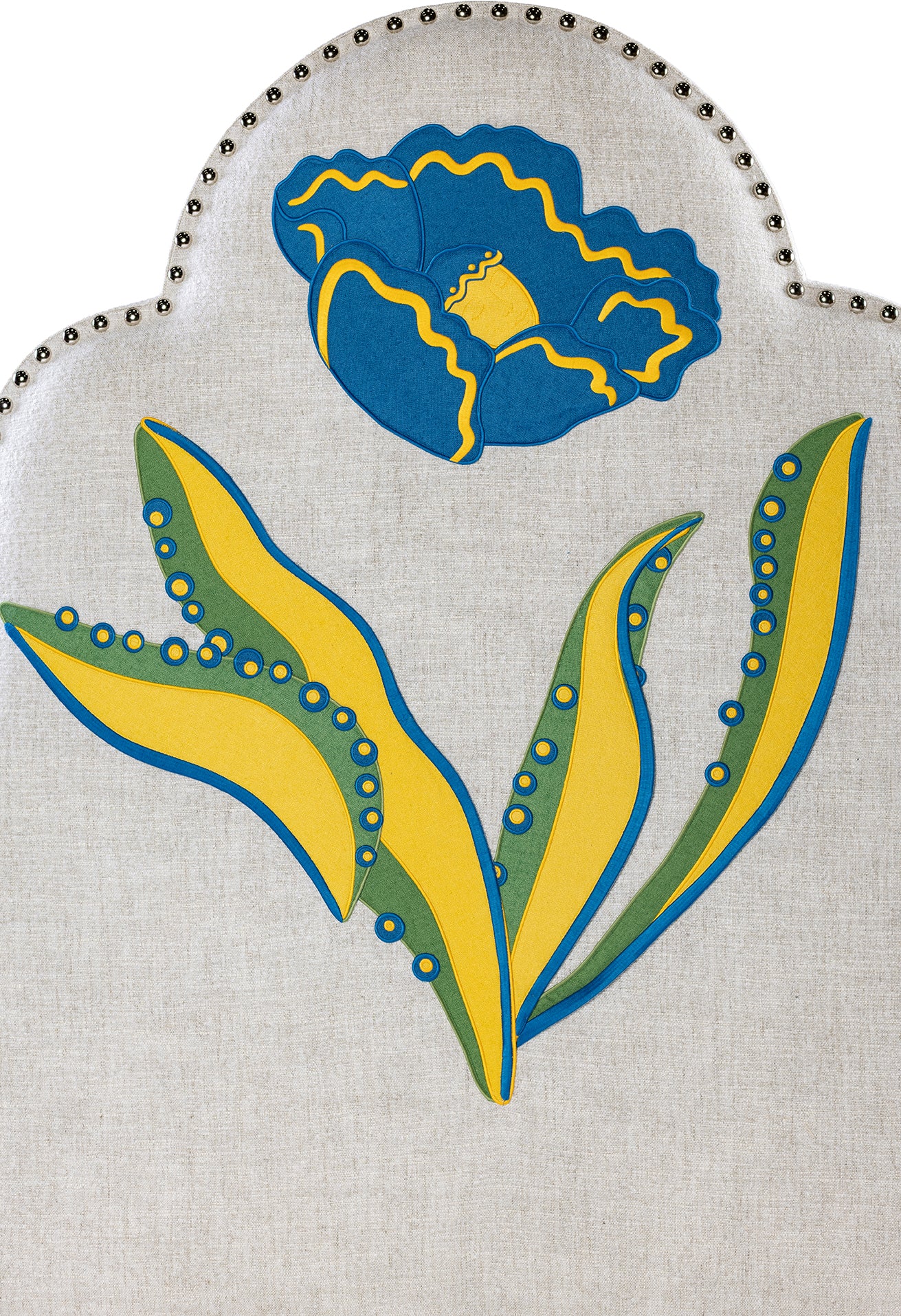 Moonflower Headboard - Blue Primrose