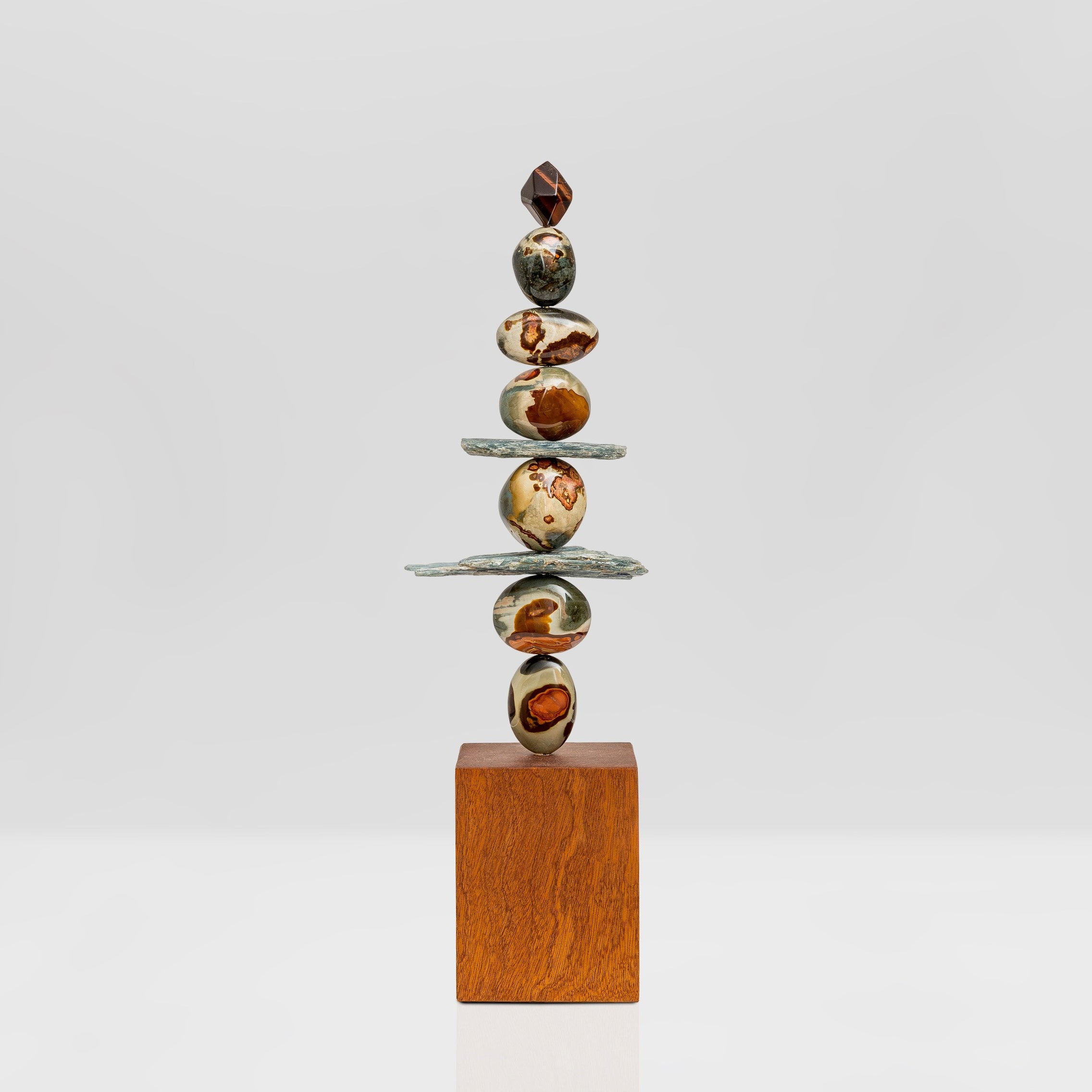 Beneath the Ocean Totem by Celia Lindsell artist, an exclusive sculpture for Kit Kemp