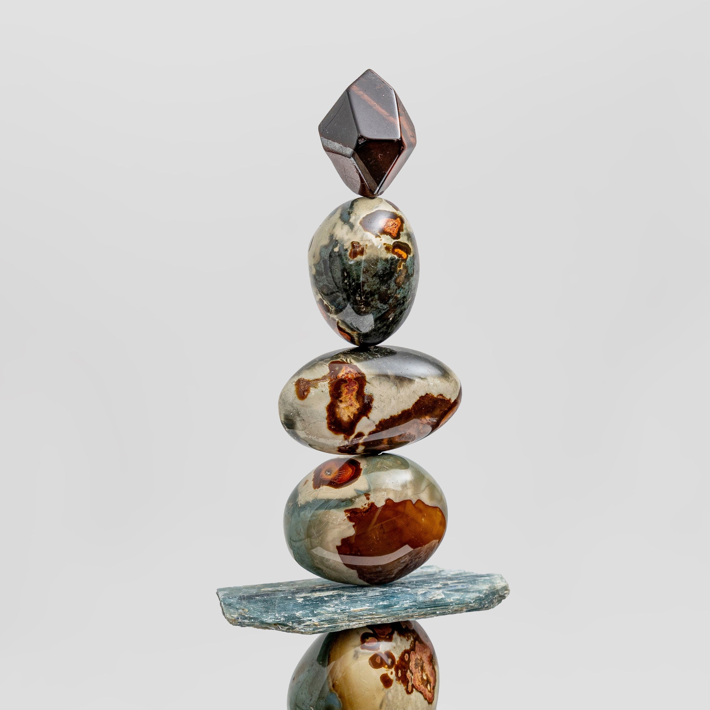Beneath the Ocean Totem by Celia Lindsell artist, an exclusive sculpture for Kit Kemp