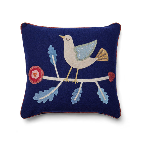 Blue Bird Square Cushion