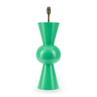 Green Bow Lamp light fitting detail on table lamp, ready to take a variety lampshade designs and fittings suitable for UK and USA.