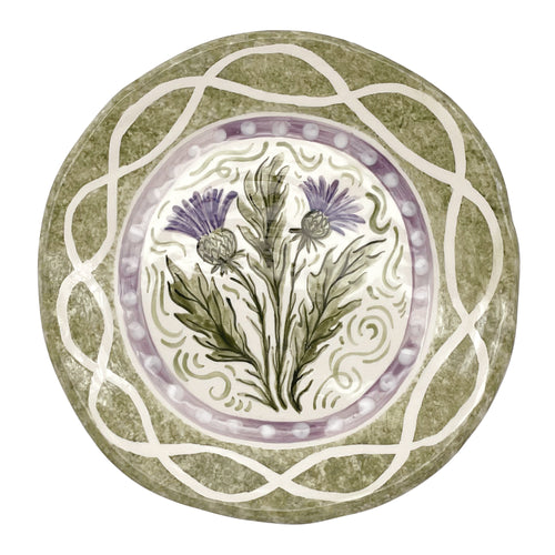 Celtic Thistle in the Breeze Decorative Plate