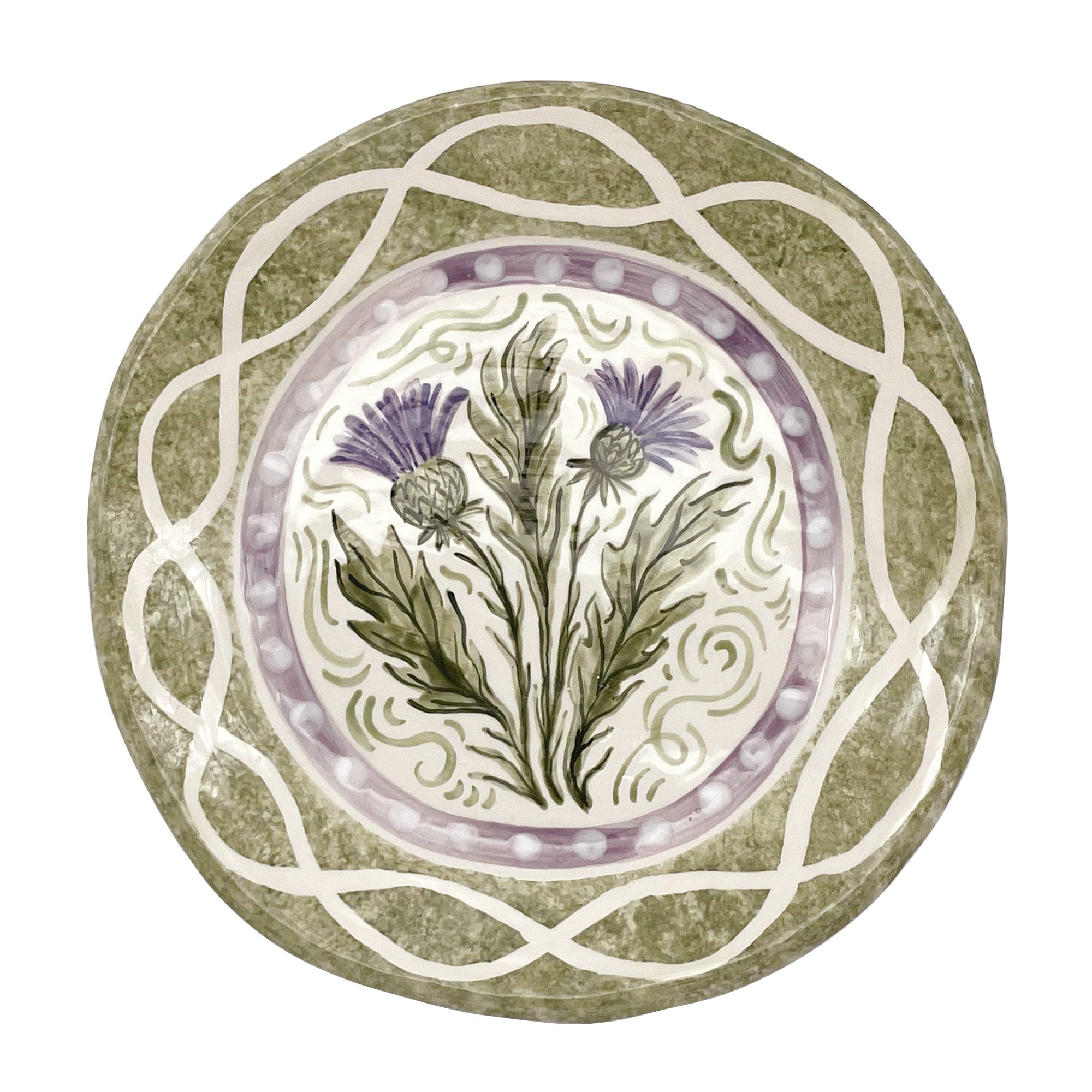 Celtic Thistle in the Breeze Decorative Plate