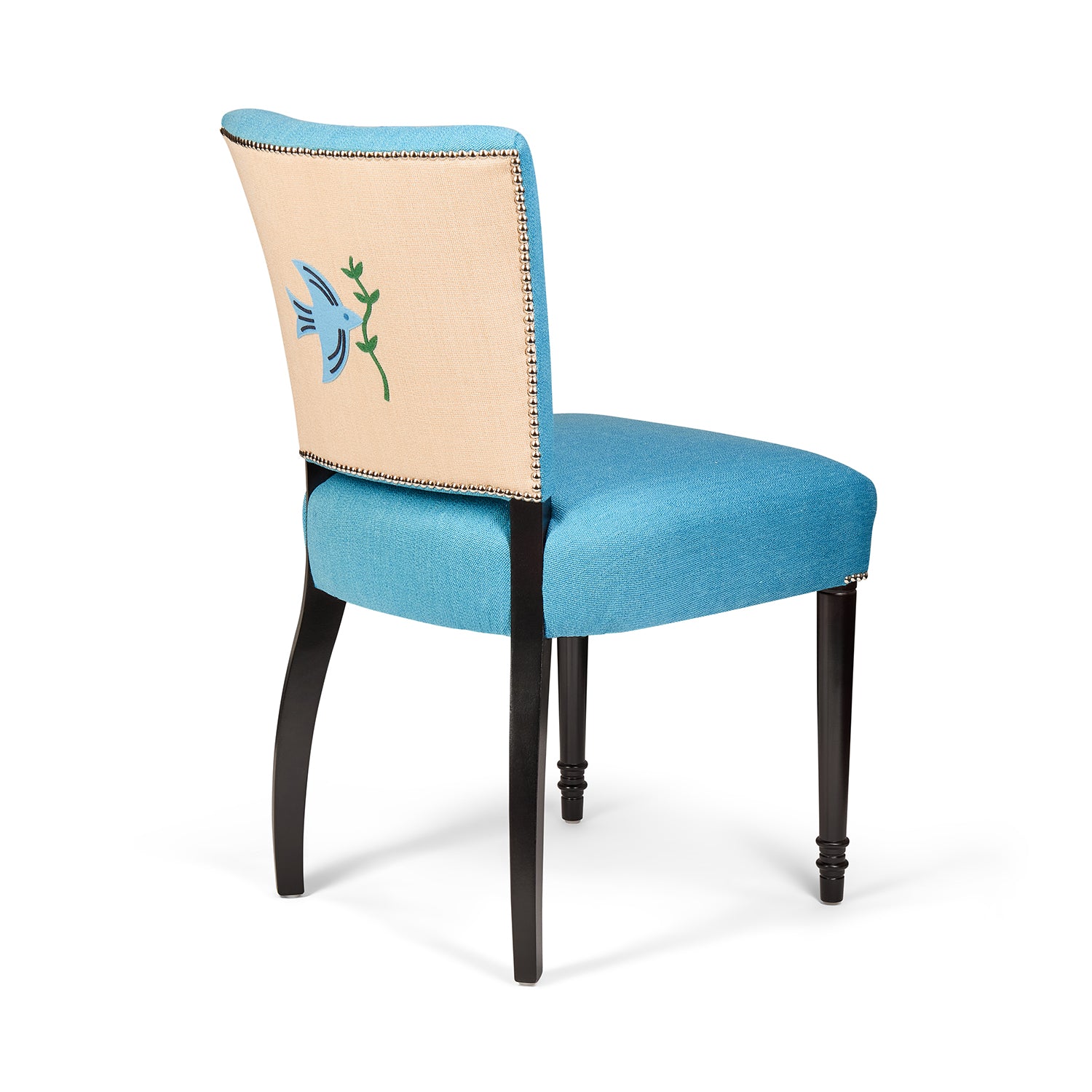 Clemmie Chair - Bluebird Appliqué
