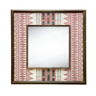 Ethnic Embroidered Fabric Mirror