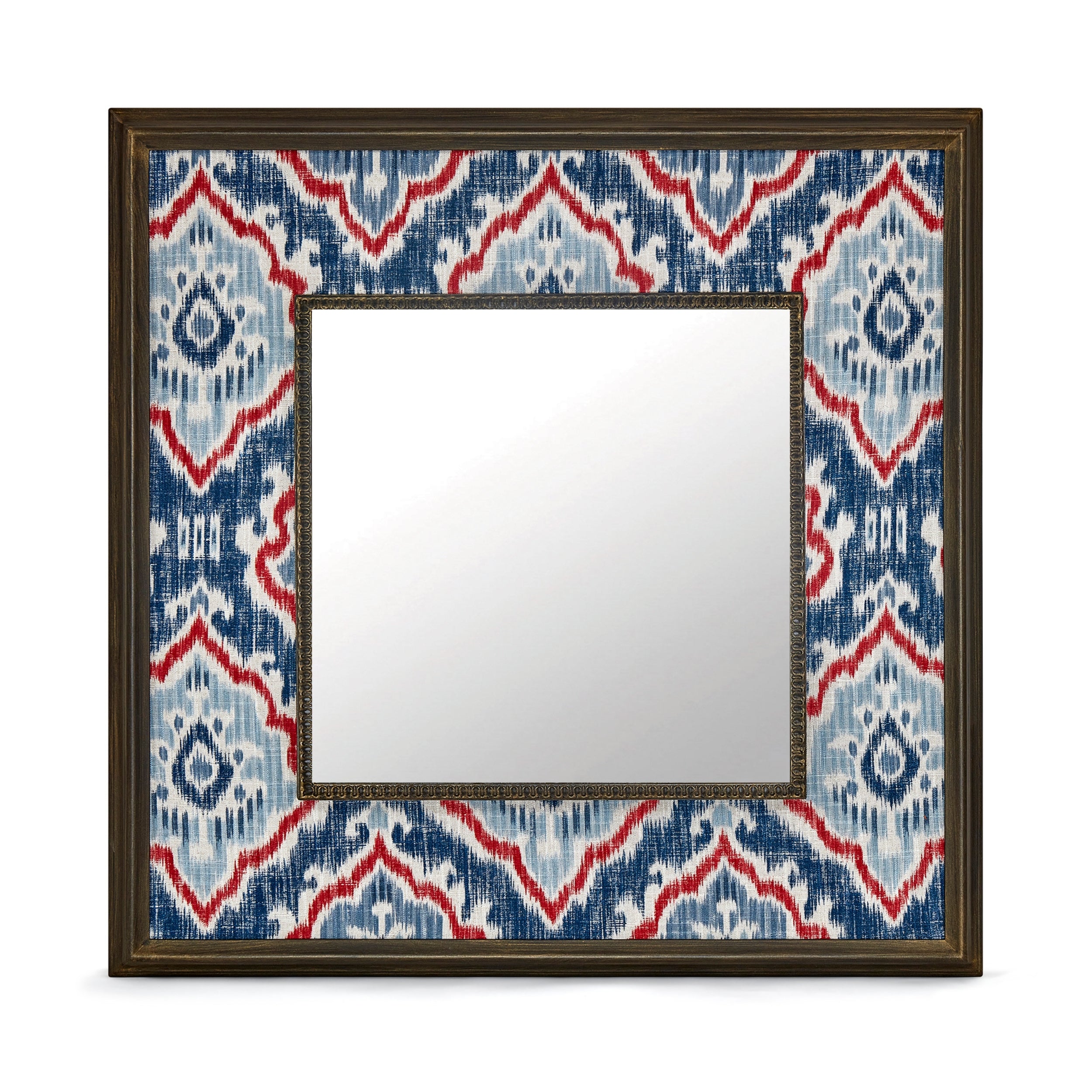 Saphia Blue Fabric Mirror