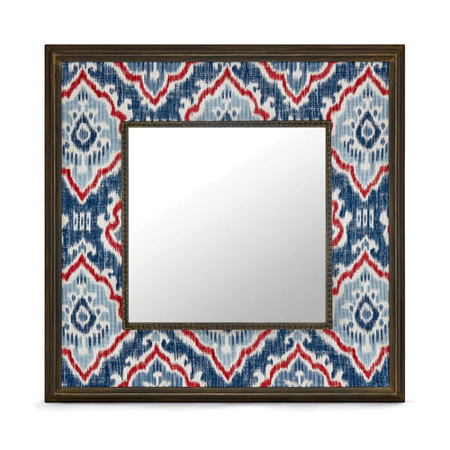 Saphia Blue Fabric Mirror