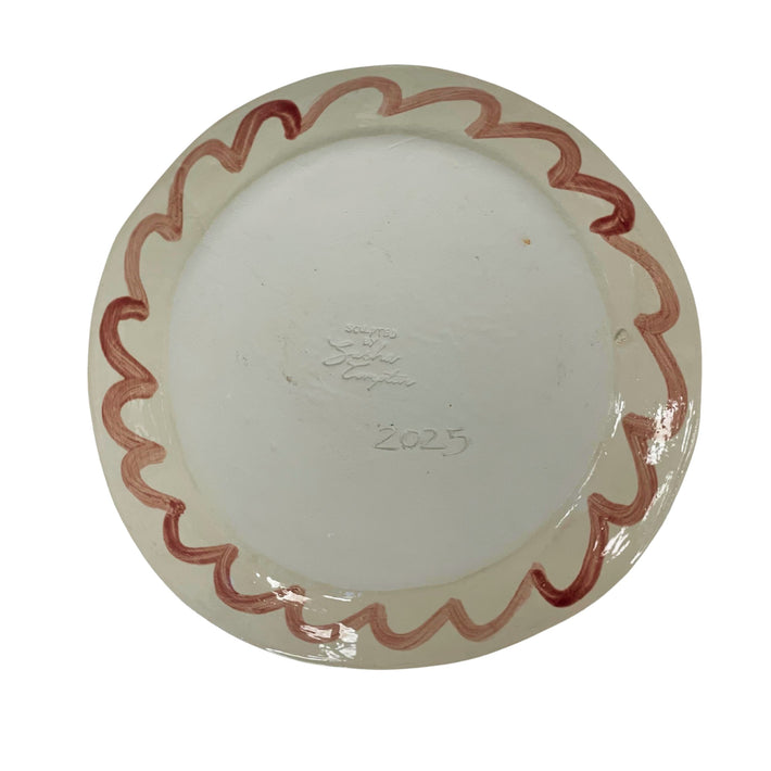 Spring Daisies Silhouetted Decorative Plate
