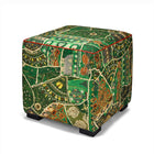 Cube stool generously sized at 42cm cube, ideal to position at the end of bed or used as foot stool. 