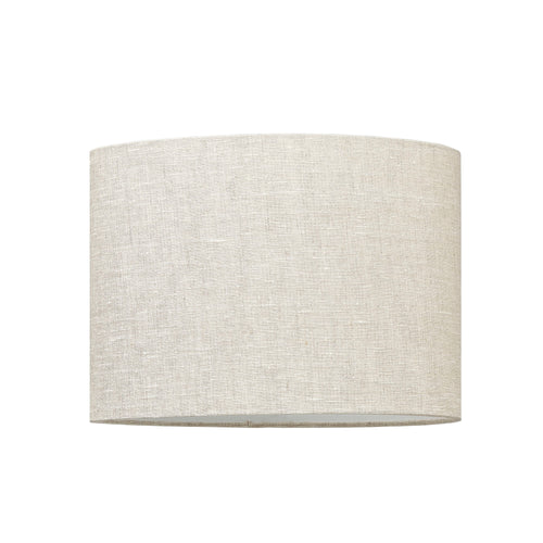 A drum cylinder natural linen lamp shade by Kit Kemp