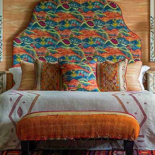 Diego Throw - Denim, Sand & Forest