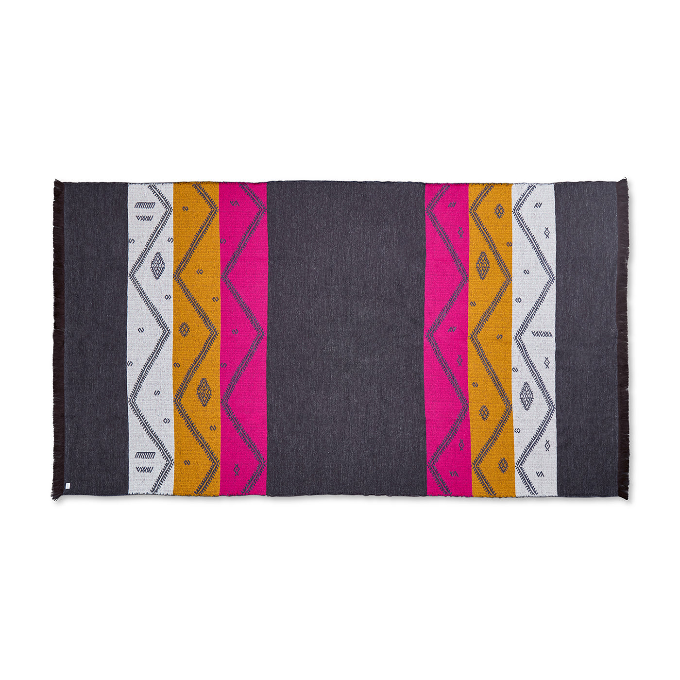 Diego Throw - Sand / Denim / Forest