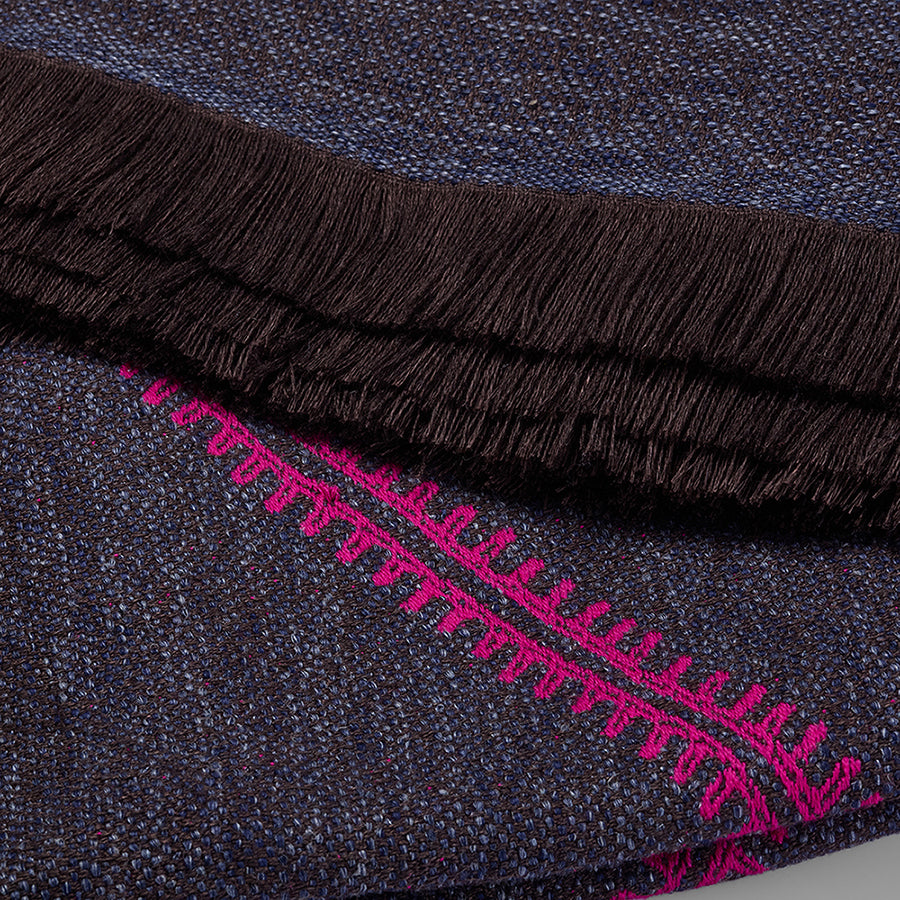 Diego Throw - Denim, Sand & Forest