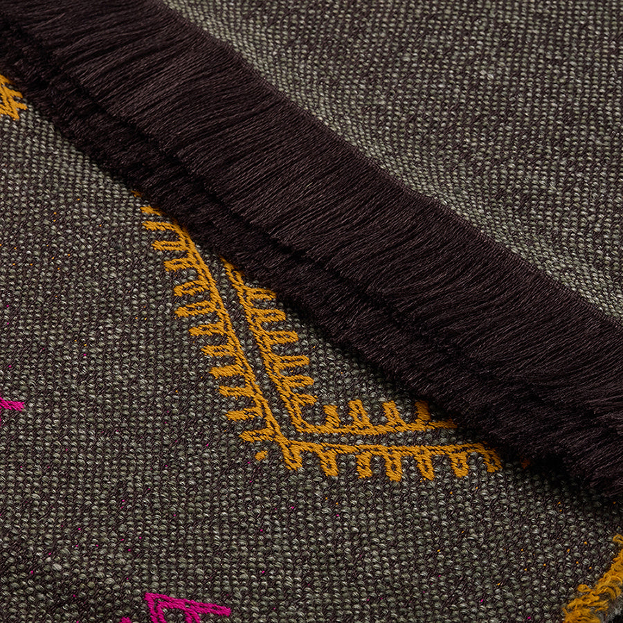 Diego Throw - Sand / Denim / Forest