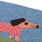 Dachshund Hand-Stitched Zip Pouch