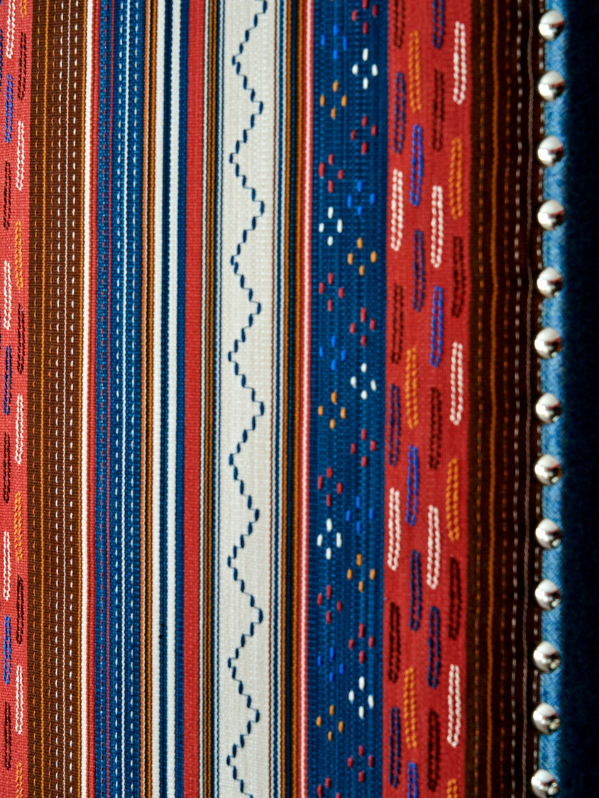 Ruby Headboard - Runaway Coral/Indigo