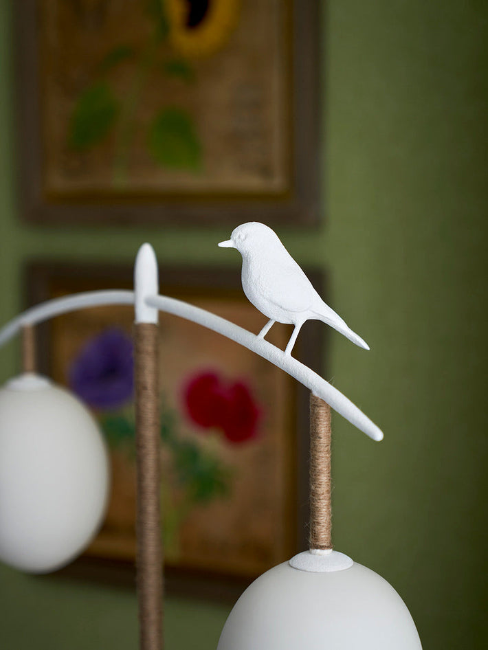 White Sunny Robin Floor Lamp