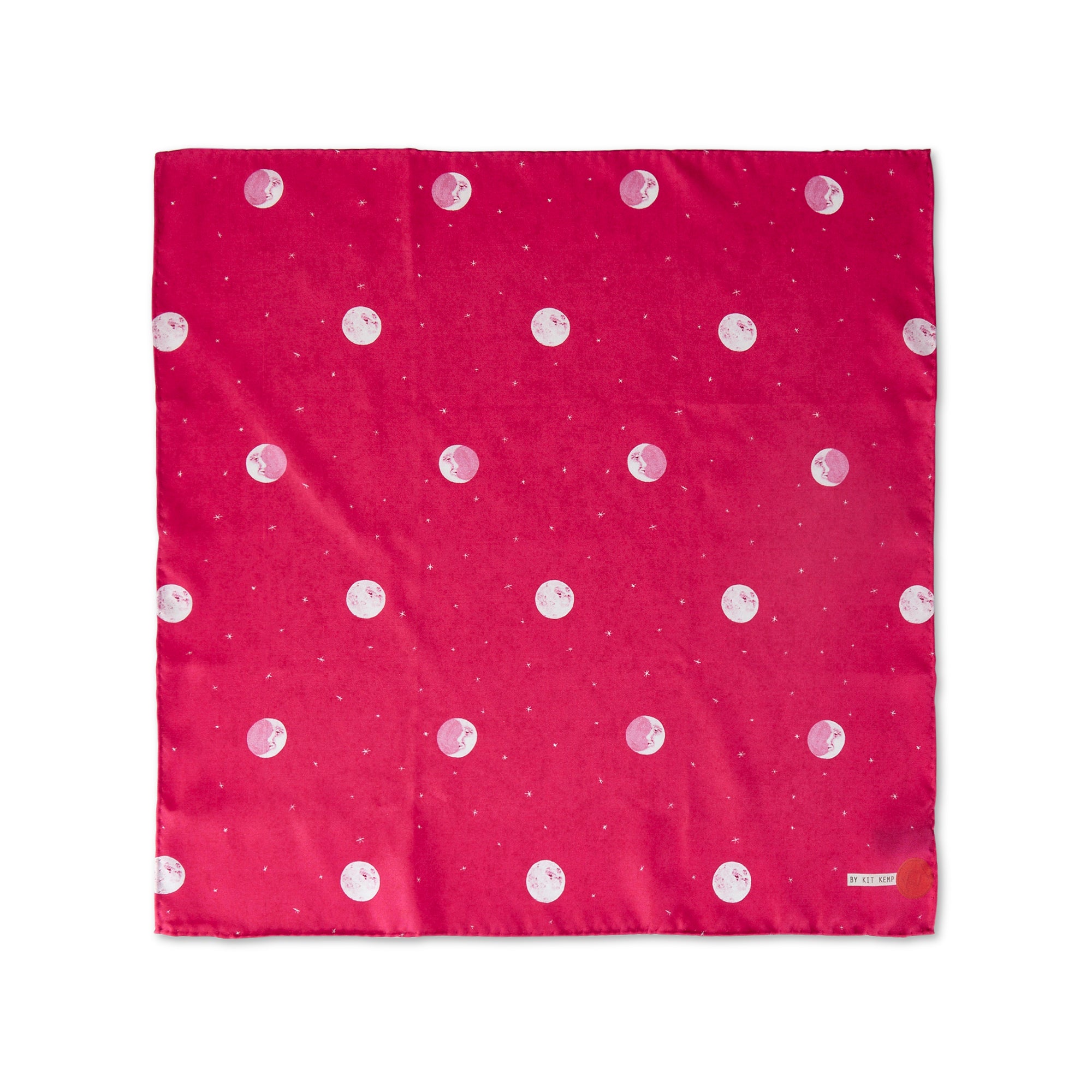 Over The Moon Pocket Square - Pink