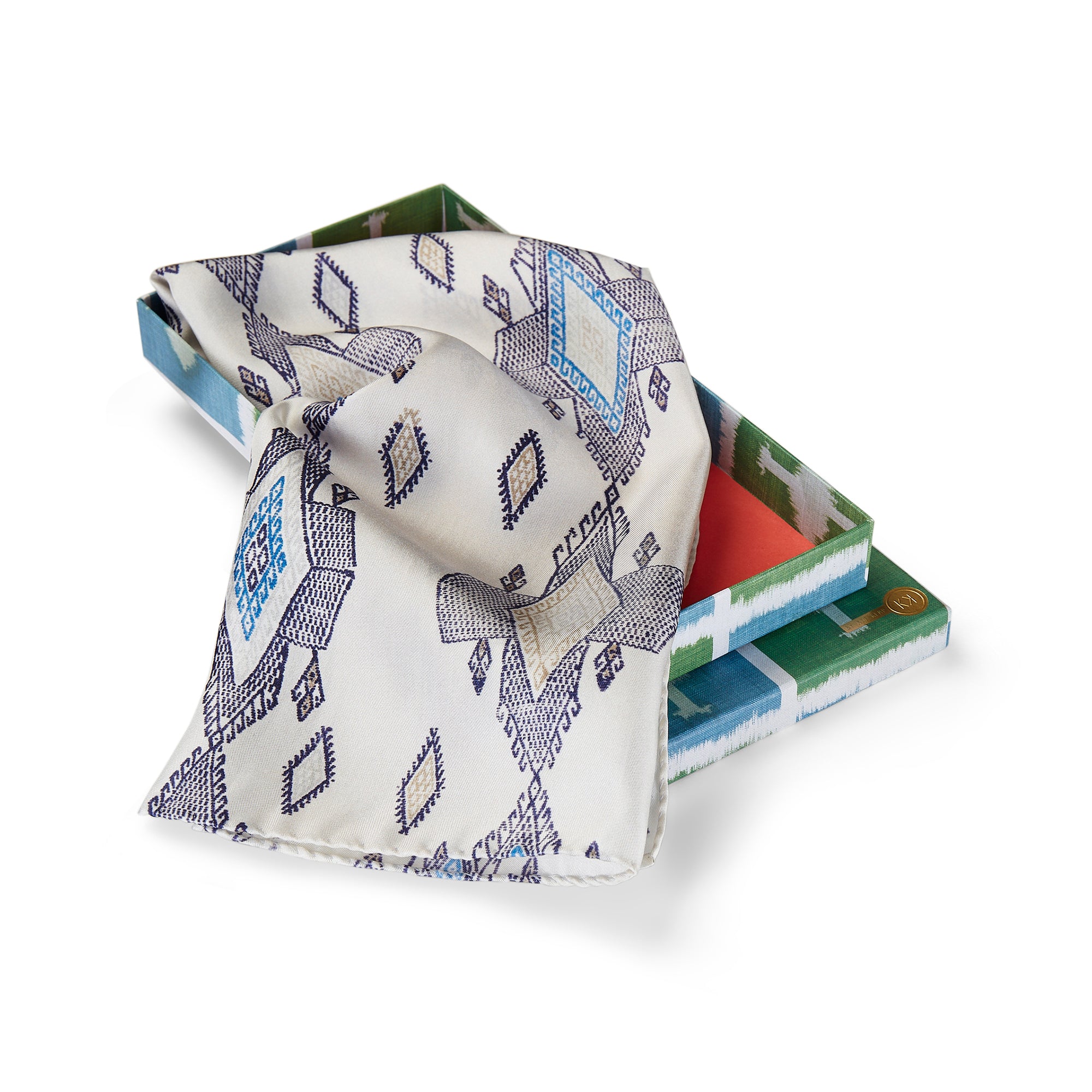 Travelling Light Pocket Square - Blue