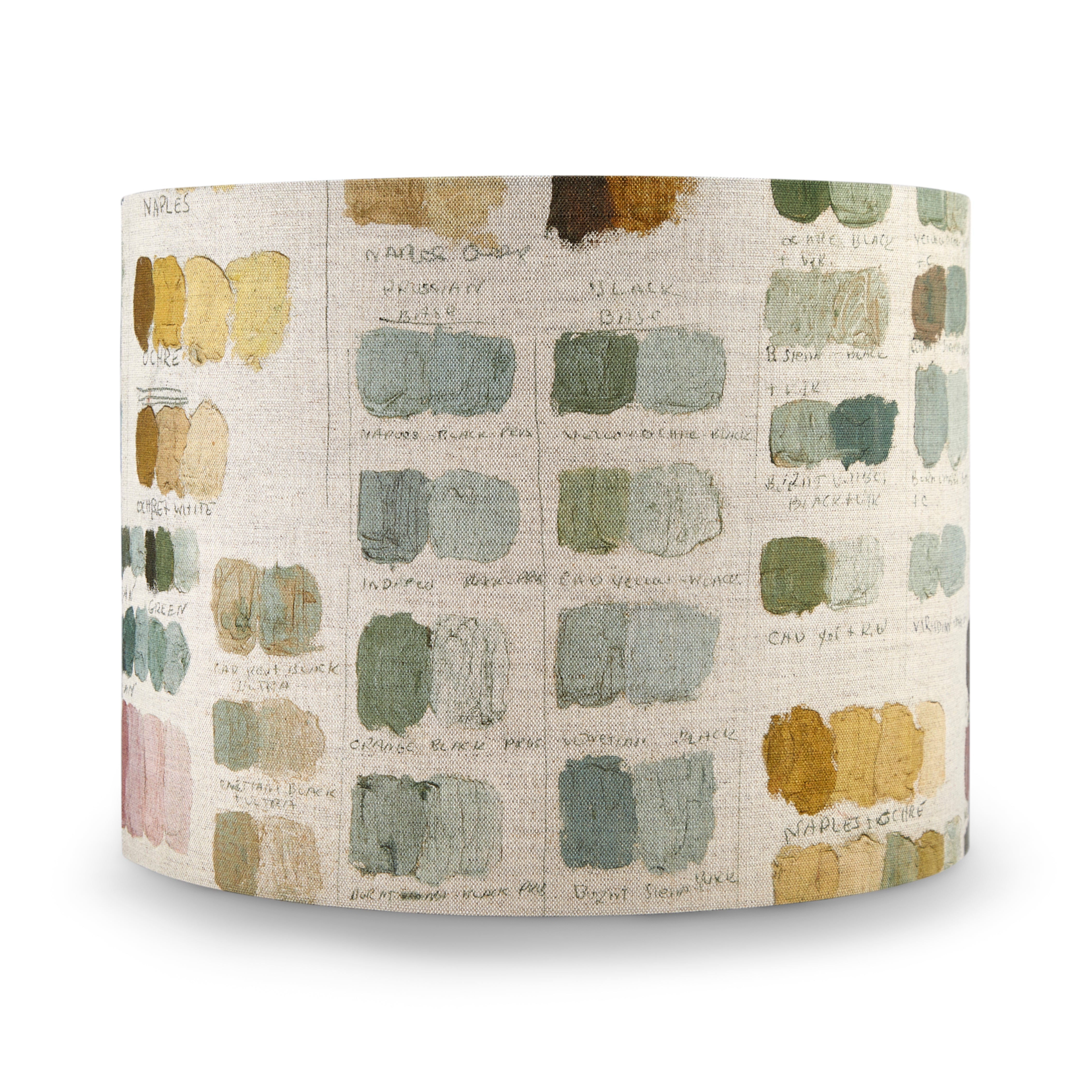 Mixed Tones Natural Cylinder Lampshade