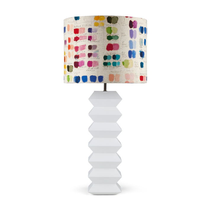 Mixed Tones Oval Lampshade