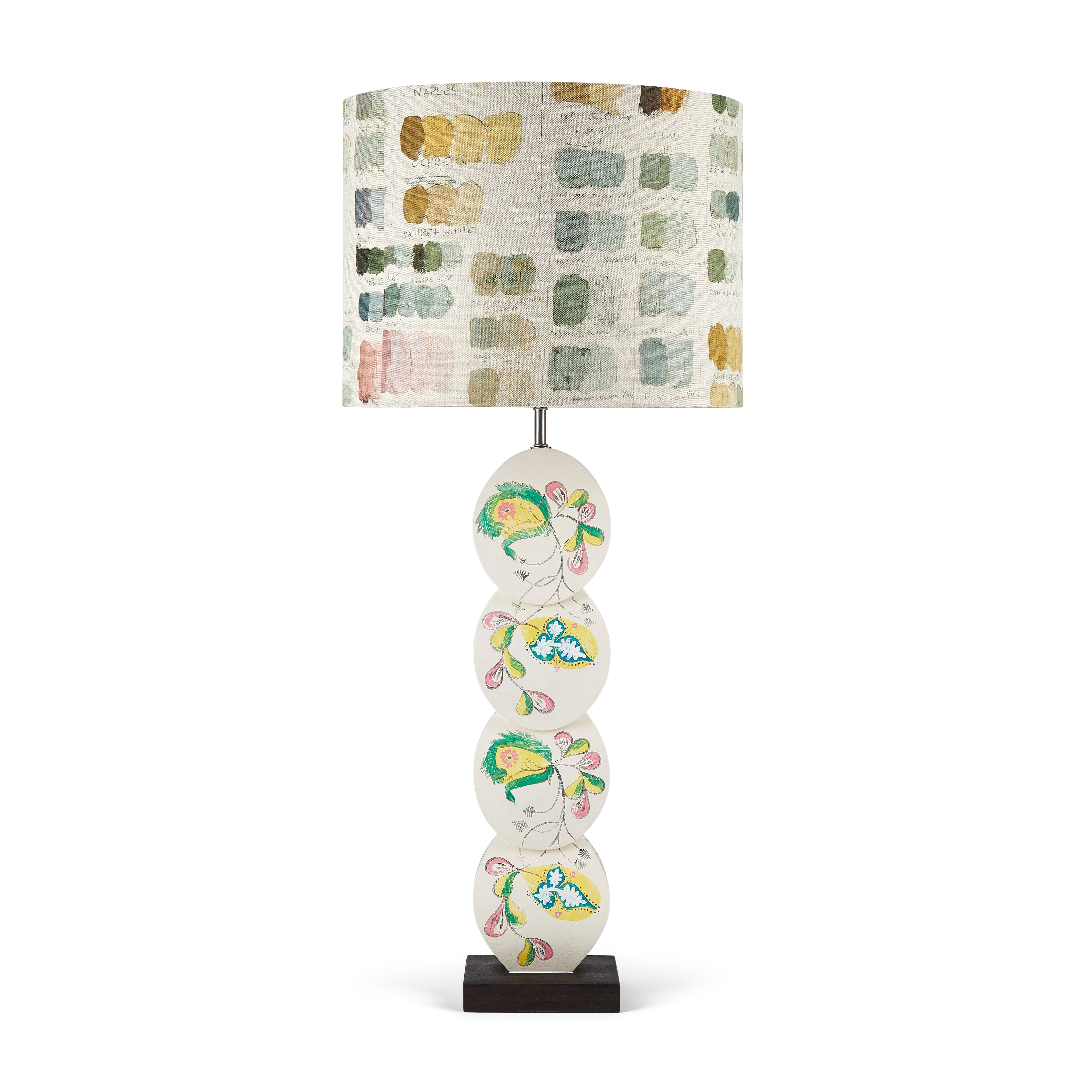 Mixed Tones Natural Cylinder Lampshade