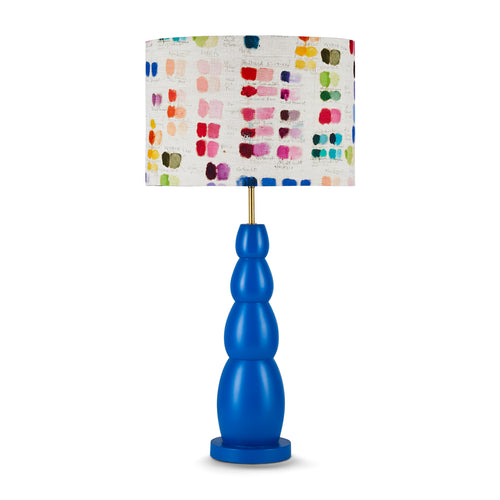 Blue Bobbin Lamp