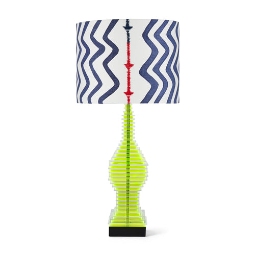 Rick Rack Indigo Lampshade