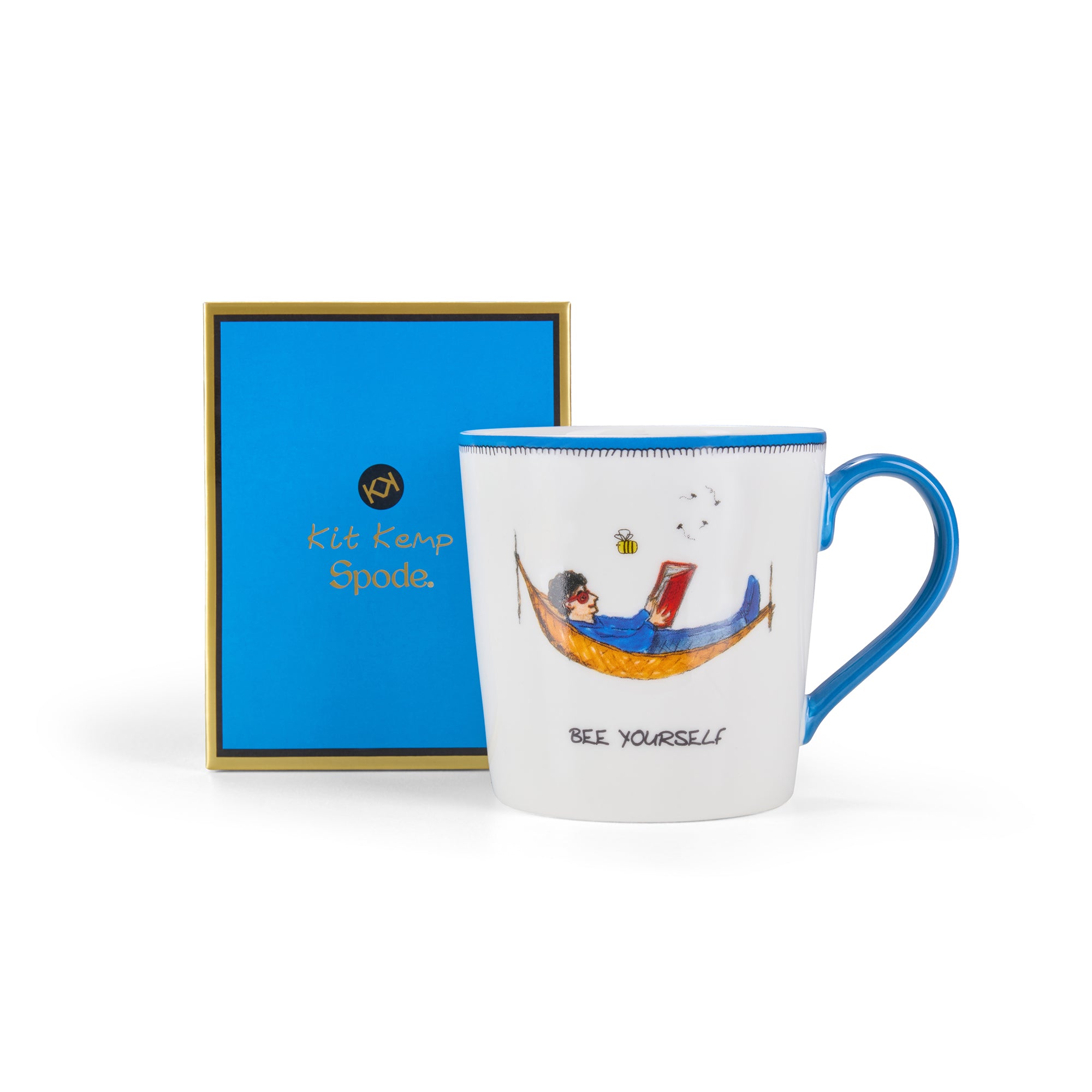 Doodles Candle in a  Mug 'Bee Yourself'