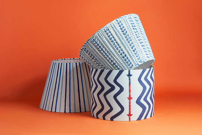 High Tide Blue Lampshade