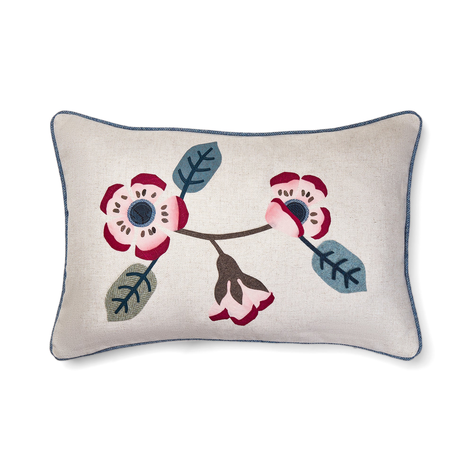 Flower Power Pink Rectangular Cushion