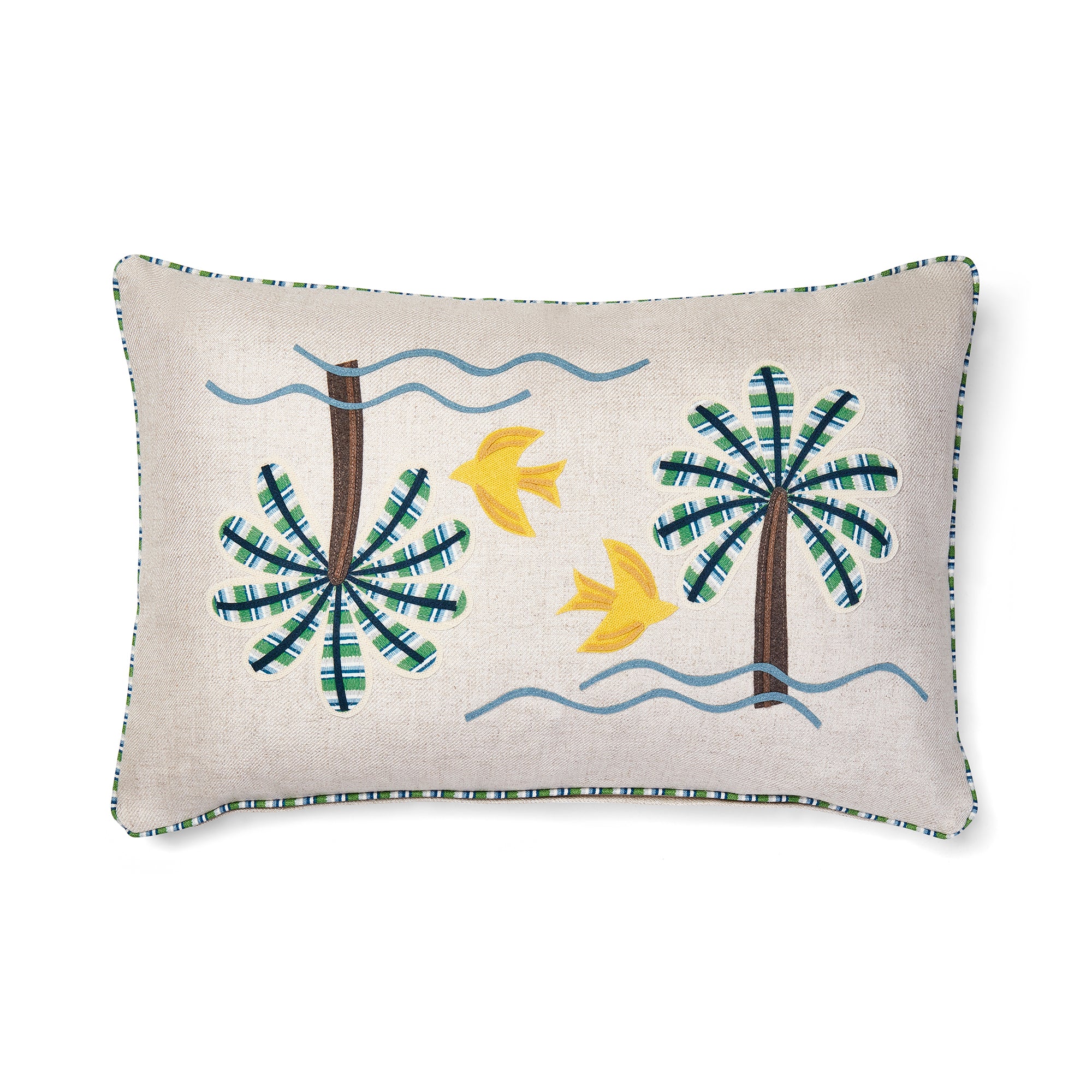 Dove & Palm Cushion