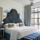 Flora Headboard - Front Row Jewel Blue