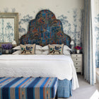 Flora Headboard - Front Row Jewel Blue