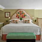 Charlotte Street hotel bedroom with Flower Vase headboard.