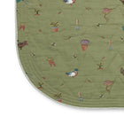 Garden Shed Quilted Bedspread - Green